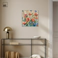 thumbnail image 2 of Art Remedy Floral and Nature Canvas, 20" x 20", Silver Frame, Flowers in the Good Old Summertime, 2 of 7