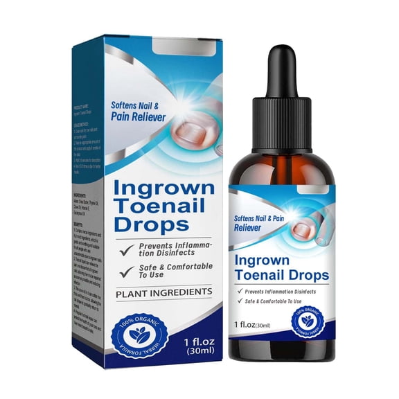Nail Care,Nail Repair,Ingrown Toenail Drops Nail Care And Treatments,Softener & Care Solution for Easier Trimming, Gentle for All Ages,Toenail Cleaner for Men Women(30ml/1fl.oz)