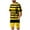 Yellow H, variant on Bovxnpu Men's Short Sleeve Tracksuit Summer T Shirt Shorts Set Short Sleeve Crew Neck Stripe Print T-Shirt & Shorts Set