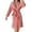 Pink, variant on Womens Robe, Hugcore Women's Hooded Fleece Towelling Dressing Gown Women's Bathrobe Lightweight Sauna Gown House Coat Long Bathrobe Plush Plush Robes for Women Dark Gray L