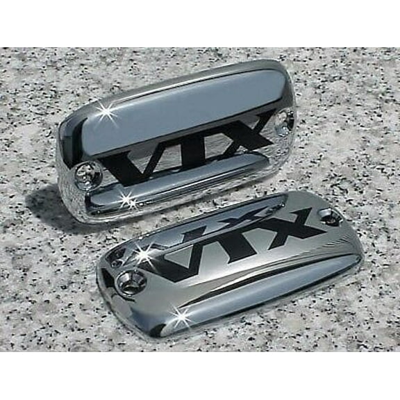 2002-2008 Honda VTX 1800 VTX1800 CHROME MASTER CYLINDER CAPS