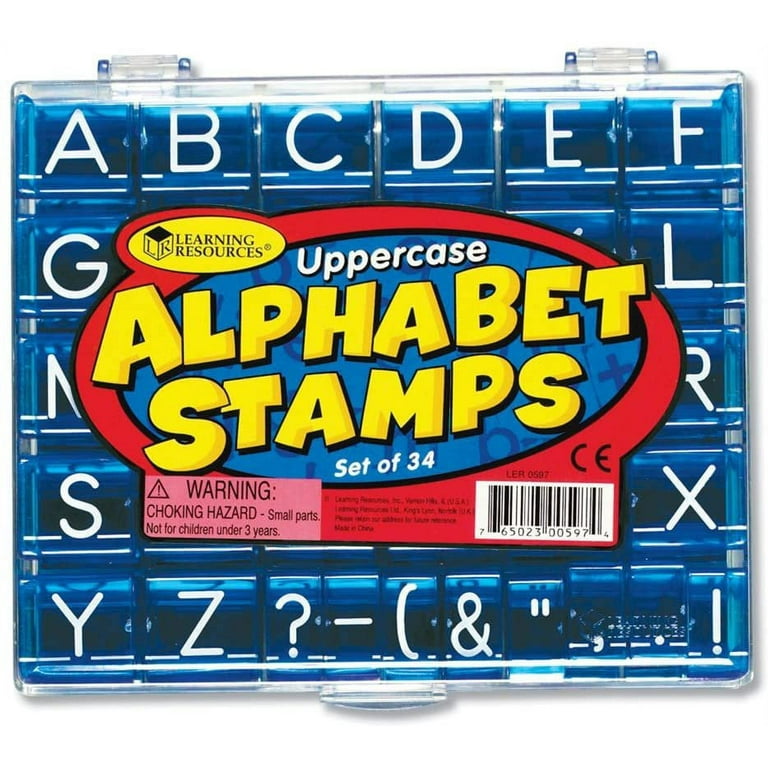 Clear-View Alphabet Stamps - Uppercase