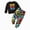 H135-Black, variant on TOWED22 Baby Boy Toddler Clothes 2pcs Long Sleeve Sweatshirt Tops Joggers Pants Cotton Graphic Print Outfits Casual Clothing(Red,6 Y)