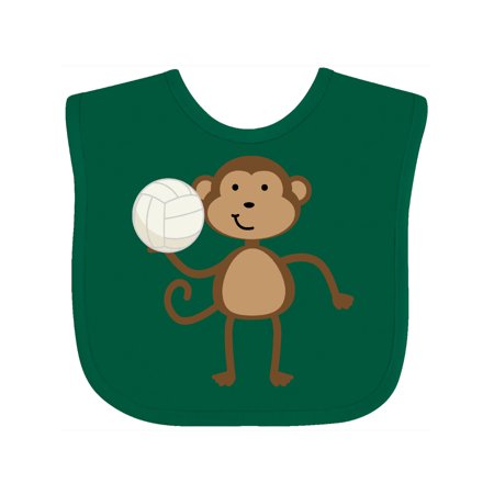 

Inktastic Volleyball Monkey Boy Gift Baby Boy Bib