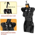 thumbnail image 6 of SSyao 4PCS Female Torso Dress Form Sewing Mannequin Polypropylene (PP) Retail Mannequin Manikin 27 Inch Height Display Dress Clothing Form with Metal Hook,Black, 6 of 7