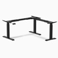 thumbnail image 2 of Desky Sit Stand L-Shape Desk Frame - White, 2 of 5