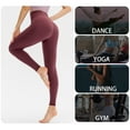 thumbnail image 2 of Women Fleece Legging Pocket Quick Dry High Waisted Sport Running, 2 of 8