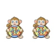thumbnail image 3 of VONKY Exciting Kids Activity Safety Target Sticky Ball Board with 6 Balls Thrilling and Amusing monkey 2Set, 3 of 6