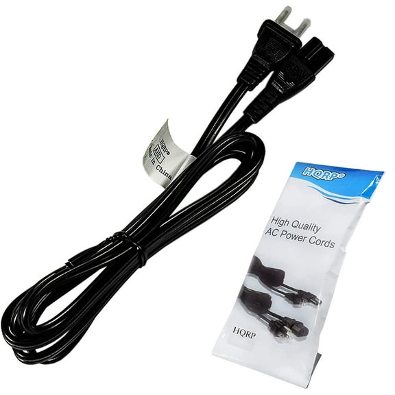 HQRP AC Power Cord 6ft Long Compatible with Philips 32PF7421D 32PF7421D/37 32PFL9705H 374250PF9431D Mains Cable