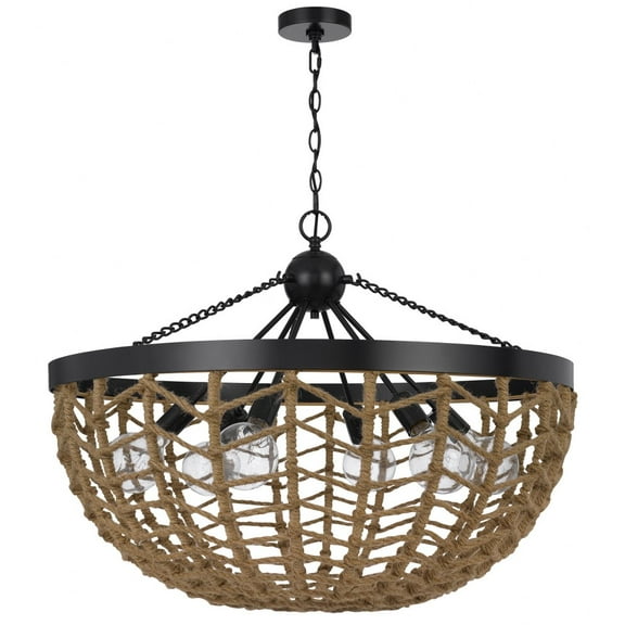 Cal Lighting - Lillington - 6 Light Pendant In Contemporary Style-24 Inches Tall