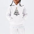 thumbnail image 4 of Staki Girls Ugly Christmas Hoodie Cozy Girls Christmas Hoodie Festive Holiday Sweater with Unique Xmas Tree Prints Merry Xmas Pullover for Girls(White,10-11 Years), 4 of 5