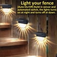 thumbnail image 4 of 6 Solar Lights For Outdoor Garden Led Garden Lights For Patio Decoration Terrace Passageway Steps And Stairs 2 Mode Led Warm White/Color Changing Lighting,4*Solar Atmosphere Lights, 1*Screw Package, 4 of 9