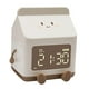 thumbnail image 4 of Despertador para dormitorio, reloj de cabecera, juego de 3 alarmas, temporizador de de dibujos animados silencioso, reloj de , MARRÓN Marrón Sunnimix Despertadores digitales, 4 of 8