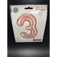 thumbnail image 4 of Rose Gold (Number 3) Foil Balloon 34 Inch Decorative Balloon Birthday Decoration, 4 of 5