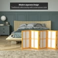 thumbnail image 4 of Red Lantern 2 ft. Short Desktop Double Cross Shoji Screen - Honey - 6 Panels, 4 of 8