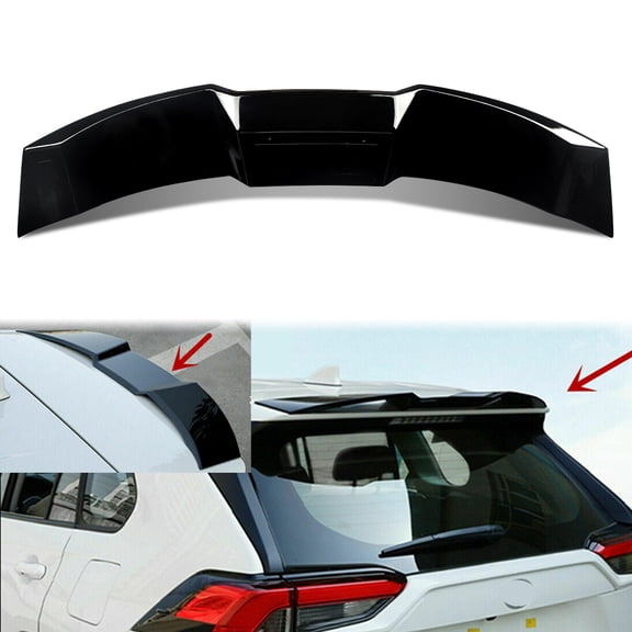 For Toyota RAV4 2019-2024 Rear Top Trunk Spoiler Trunk Wing Lip Gloosy Black