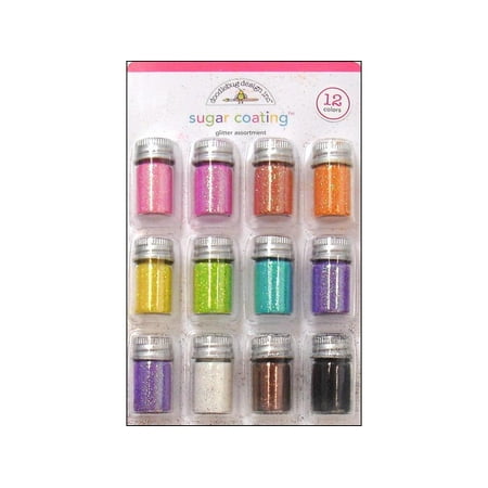 UPC: 0842715014763 | Doodlebug Glitter Sugar Coating 12pc Assorted