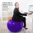 thumbnail image 3 of Ballon de yoga antidéflagrant avec pompe à air pour Pilates et yoga, 3 of 4