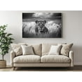 thumbnail image 3 of Black and White Lioness Canvas Wall Art – Majestic Wildlife Print – Handcrafted Modern Home Décor – Elegant & Fierce Artwork for Living Room, Bedroom, or Office, 3 of 7