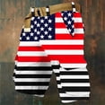 thumbnail image 2 of DIOAZUD Lightweight Patriotic Cargo Shorts for Men American Flag Print Multi Pockets Casual Outdoor Mens Summer Wear, 2 of 7