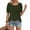 Army Green, variant on Womens Spring Summer T-Shirts Fashion Short Sleeve Tops Round Neck Loose Solid Shirts Fashion Pleated Sleeve Blouses Pullover