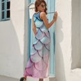 thumbnail image 7 of Mermaid Fish Scales Sleeveless Dress Woman Fashion Long Dresses Women's Summer Suit Dress 2025, 7 of 7