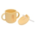 thumbnail image 4 of Copa De Entrenamiento Para Niños Pequeños De Tazas Para Bebidas De Silicona Con Manijas Dobles Cubierta A Prueba De Fugas Para Bebés Viajes En El Hogar Leche, 4 of 7