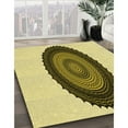 thumbnail image 3 of Ahgly Company Machine Washable Indoor Rectangle Transitional Mustard Yellow Area Rugs, 4' x 6', 3 of 7