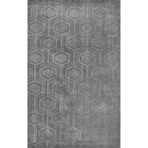 nuLOOM Ambrose Hand Woven Wool Area Rug, 6' x 9', Gray