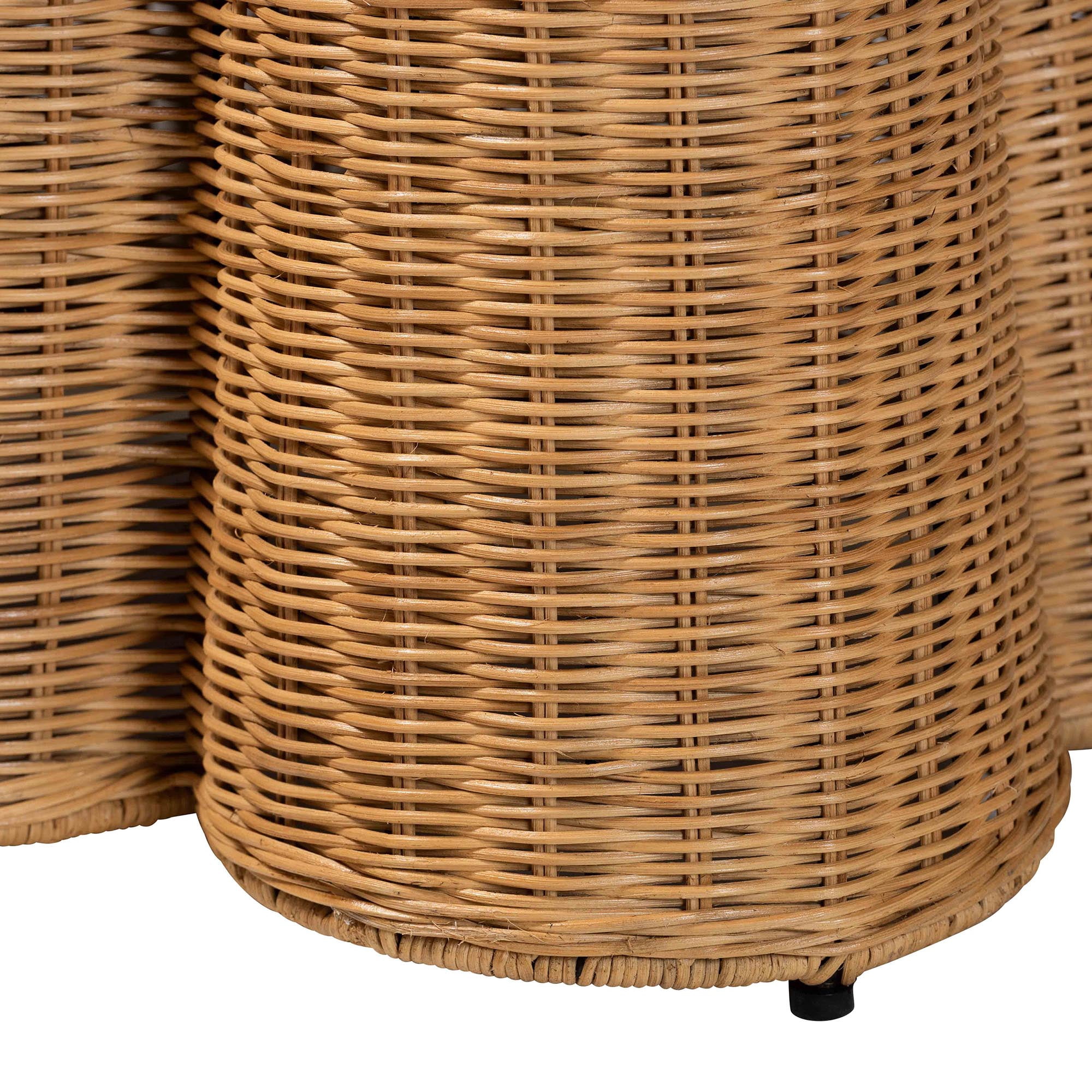 bali & pari Palm Boho Console Table, 36"W, Light Honey