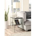 thumbnail image 2 of Pemberly Row Transitional Glass/Wood End Table in Weathered Gray, 2 of 5