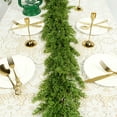 thumbnail image 3 of 78 Inch Cedar Garlands Extra Full Realistic Greenery Staircase for Home, 3 of 6