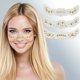 thumbnail image 4 of Ofertas Únicas 6 Pcs Estilo Navidad G Tatuaje Facial Temporal Tono Dorado Papel de Película de Agua Película PET, 4 of 5