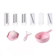 thumbnail image 4 of Stainless Steel Vegetable Cutter Vegetable Slicers Cutter - Cheese Grater Multi-Function Vegetable 12 Piece Set Cheese Grater Stainless Steel Cheese Slicer Stainless Steel, 4 of 9