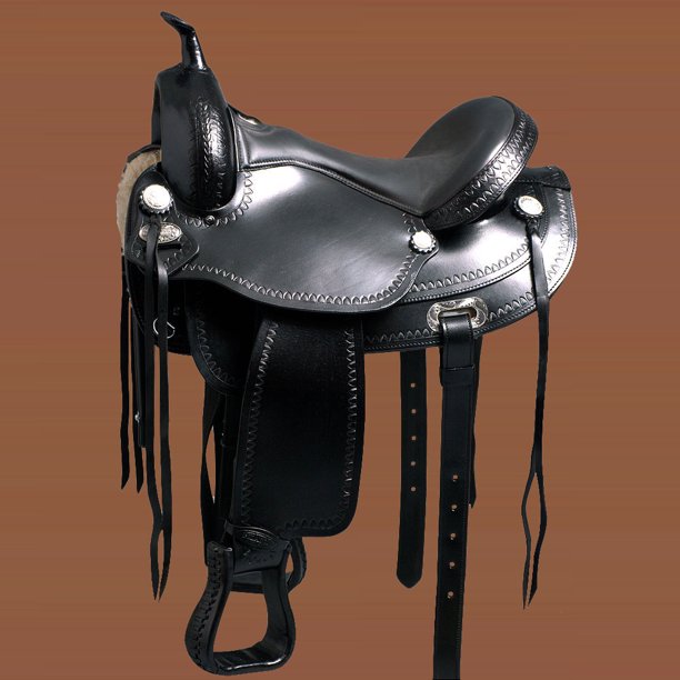 16 in Used Flex Tree Western Horse Saddle American Leather Trail Hilason