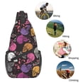 thumbnail image 5 of Lsque Halloween Skeleton Pattern Cross Chest Bag Diagonally – Premium Durable Front Chest Sling with Adjustable Padded Strap, High-Capacity Storage, 5 of 8