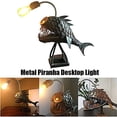 thumbnail image 3 of Inteprter Lámpara de retro Angler Fish Lamp con cabeza de lámpara flexible Lámpara de artística para Home Bar Cafe Iluminación y accesorios, 3 of 6