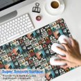 thumbnail image 4 of Long Mouse Pads for Desk,Multicolor Bigfoot and Text Pattern Desk Mats on Top Of Desks, Desk Mouse Pad Extra Large with 3mm Non-Slip Base and Stitched Edge for Gaming,Office,Work,Home 31.5"x15.7", 4 of 6