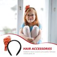 thumbnail image 2 of Divertida diadema de pierna de pavo para fiesta de Acción de Gracias, accesorio realista para el cabello con forma de pierna de pollo frito, accesorios para fotos, divertida diadema de comida falsa, 2 of 5