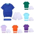 thumbnail image 5 of GiLiling Unisex Kids Soccer Jersey Set Short Sleeve Shirt and Shorts with Socks Soccer Outfit for Boys Girls (Blue, 11-12 Years), 5 of 5