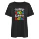 thumbnail image 4 of Camiseta de Profesor de Mujeres, 100 Días Feliz de la Escuela Imprimir Carta de Manga Corta para el Uso Casual Y de Fiesta, la Enseñanza Tee de Moda Temática, 4 of 4
