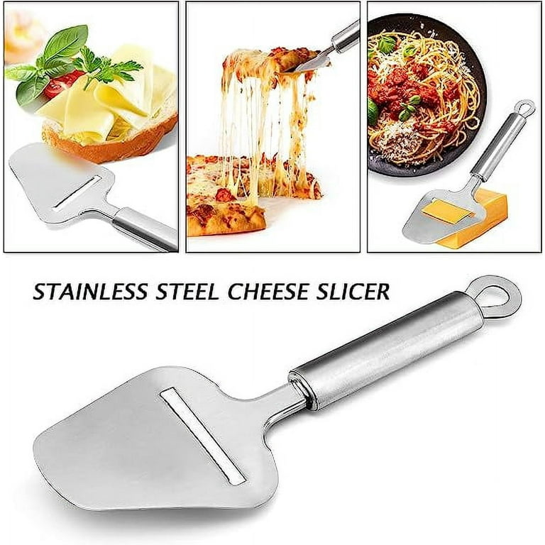 Cheese Slicer Stainless Steel, Kitchen,Cheese Knife Heavy Duty Plane Cheese  Cutter, Shaver, Server For Semi Soft, Semi Hard Cheese