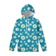 thumbnail image 2 of Sudadera con capucha con estampado 3D de flores de margaritas para hombres y mujeres, sudadera con capucha de manga larga de gran tamaño para primavera y otoño, camisetas informales, 2 of 5