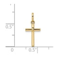 thumbnail image 3 of Real 14kt Yellow Gold Polished Cross Pendant; for Adults and Teens; for Women and Men, 3 of 4