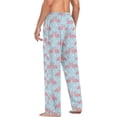 thumbnail image 6 of Friendly Flamingos Men's Pajama Pants, Soft and Comfortable Lounge Sleep Bottoms with Pockets, Men's Sleepwear with Custom Print, X-Large, 6 of 7