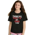 thumbnail image 3 of Thinking of You Keep Me Awake Romance Girls Kids T Shirt Tees Teen Brisco Brands L, 3 of 6