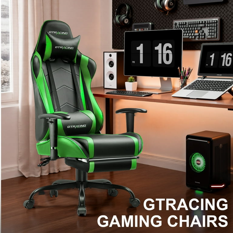 GTRACING Gaming Chair Office Chair PU Leather with Adjustable