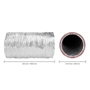 SKYSHALO 4in x 25ft Insulated Flexible Duct Dryer Vent Hose HVAC Ventilation R-6.0