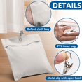 thumbnail image 3 of HUGFEGWE Lot de 6 Sacs de Poids pour Rideaux d'Extérieur, Sac de Sable pour Rideaux de Patio avec Sacs Scellés et Pinces, Sacs Lestés Réutilisables pour Draperies pour Maison, Pergola, Gazebo, Véranda avant (Gris) AZ824-0524, 3 of 7