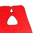 thumbnail image 4 of peluquería Ventana de visualización de teléfono Delantal visible Cierre de cuello impermeable peluquero ligera Coloración de rojo Colco capa de barbero, 4 of 8